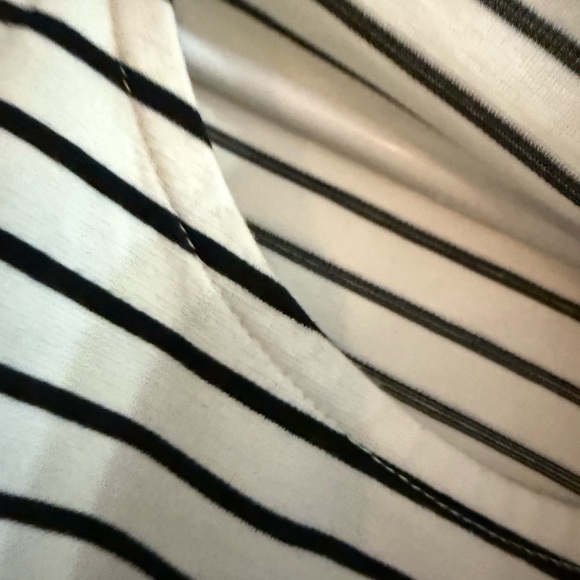 Alfani Black and White Striped Blouse - Picture 5 of 6